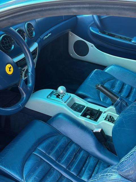 Ferrari 360 Modena blue leather interior