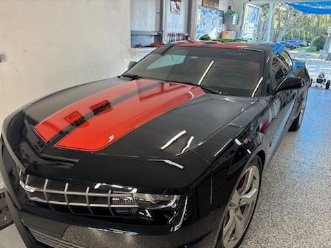 White Corvette after ceramic coating